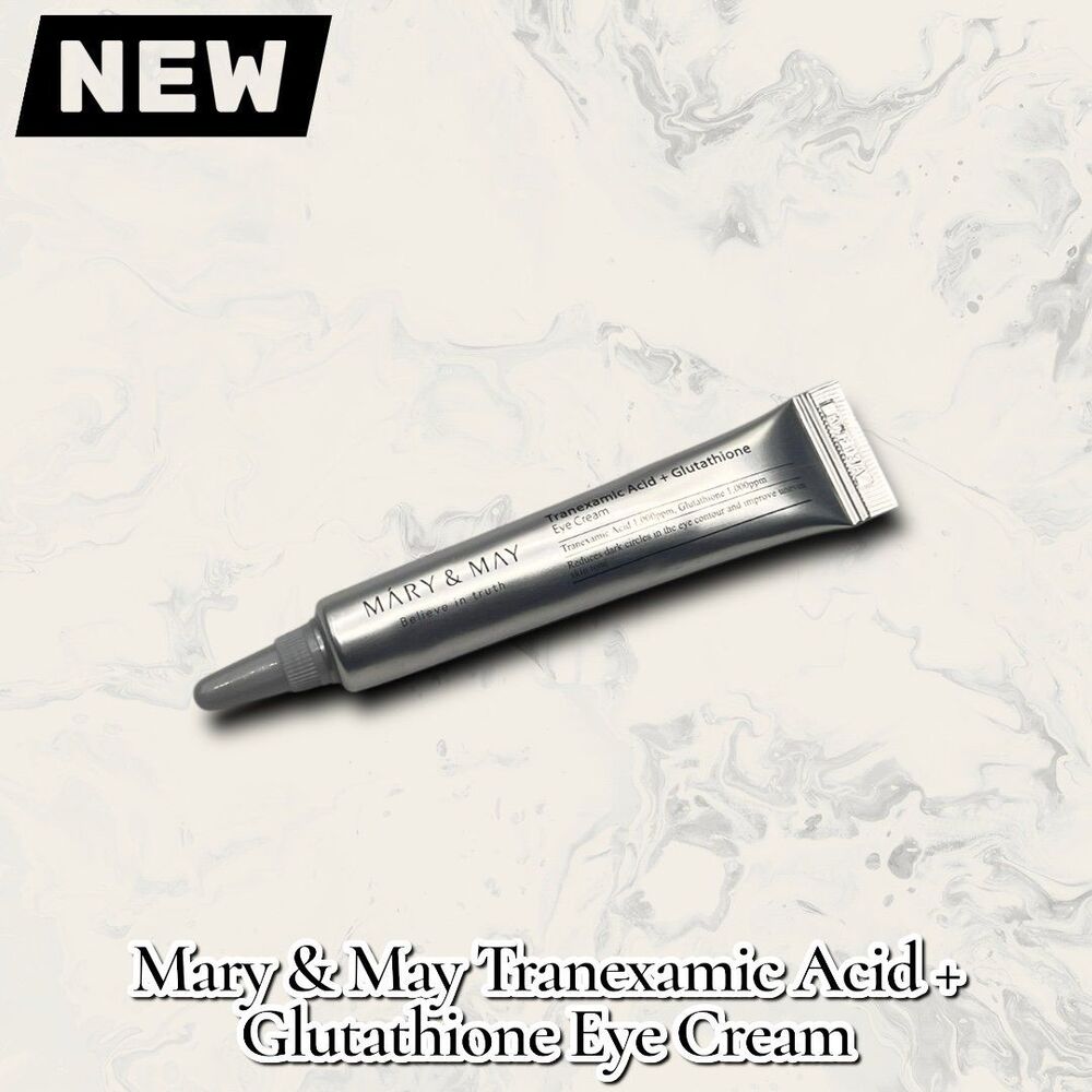 New – Mary & May Tranexamic Acid + Glutathione Eye Cream | Brightening Dark Circ
